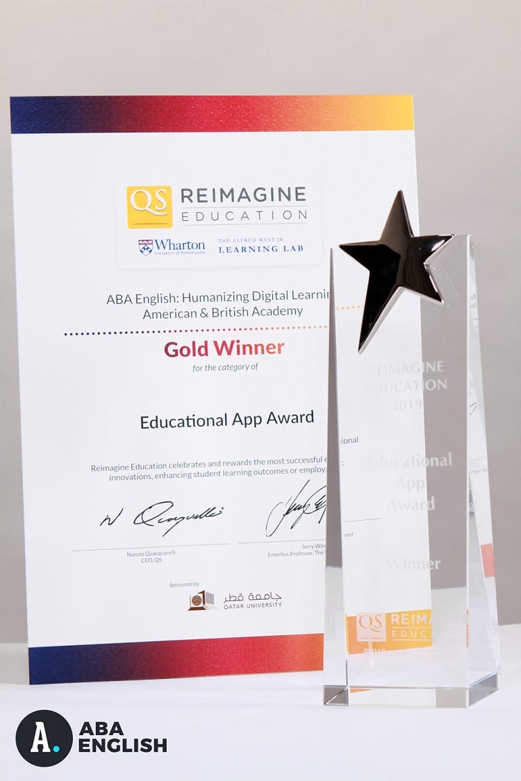 ABA English is awarded Best Educational App 2018-2019 at the “Oscars of Education”