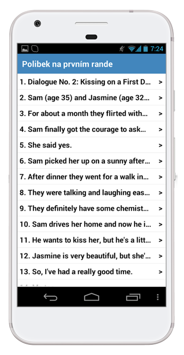 Sváděj anglicky na smartphonu s Androidem - seznam vět